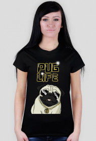 Koszulka Pug Life damska