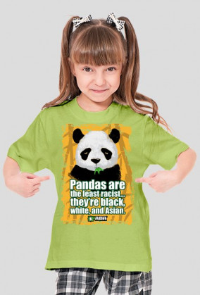 Koszulka dla dziewczynki - Panda. Pada