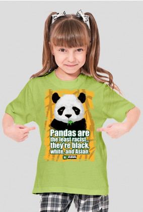 Koszulka dla dziewczynki - Panda. Pada