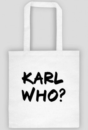Torba bawełniana na ramię kultowe KARL WHO?