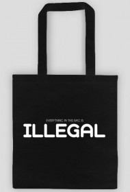 Torba bawełniana czarna ILLEGAL.