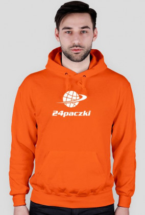 Bluza męska z kapturem 24paczki duże logo