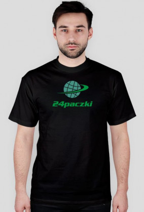 Koszulka męska 24paczki duże logo zielone