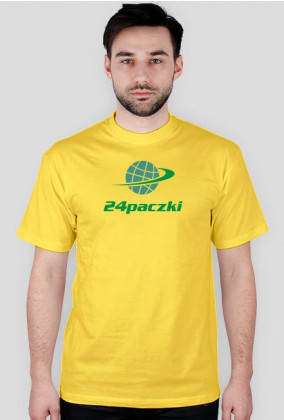 Koszulka męska 24paczki duże logo zielone