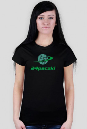 Koszulka damska 24paczki duże logo zielone