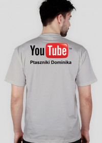 Koszulka z grafiką węża i z tylnej strony nazwa kanału na YouTube