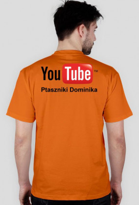 Koszulka z nazwą kanału na YouTube na tyle produktu