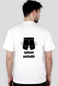 Koszulka "Spinajcie pośladki! Wisi mi to!" - czarny wzór 1