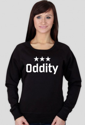 Bluza bez kaptura "Oddity" - biały nadruk