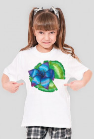 fioletowa lilia bluzka