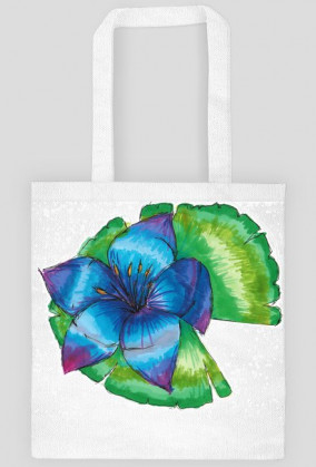 fioletowa lilia torba