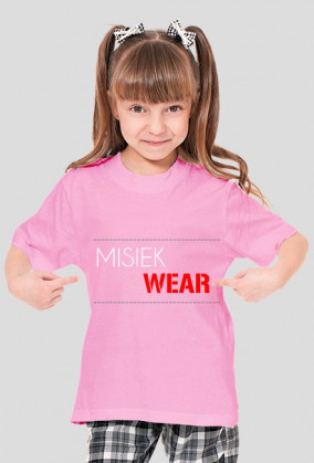 KOSZULKA junior dziewczyna - Logotyp MISIEK WEAR
