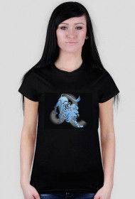 Czarna damska - znak lwa