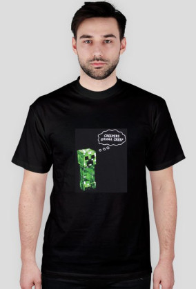 koszulka minecraft creepers gonna creep czarna