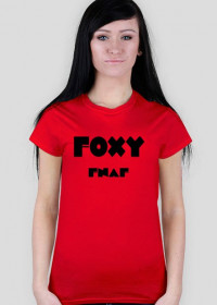 Koszulka czerwona damska Foxy FNAF