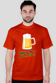 Najpierw masa potem rzeźba - czerwony