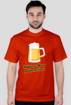 Najpierw masa potem rzeźba - czerwony
