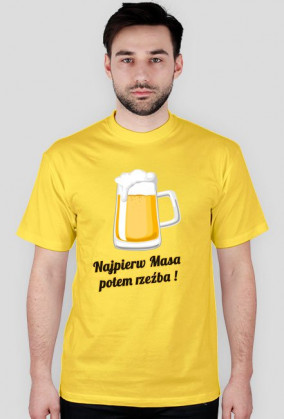 Najpierw masa potem rzeźba - czerwony