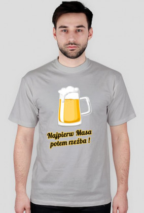 Najpierw masa potem rzeźba - czarny