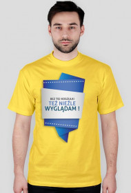 Bez tej koszulki też nie źle wyglądam - męska żółta