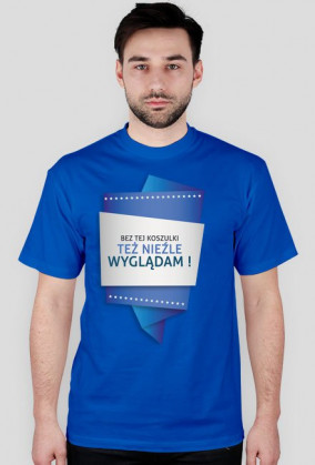 Bez tej koszulki też nie źle wyglądam - męska żółta