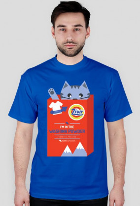 I'm in the washing powder (jestem w proszku) - bardzo męska koszulka z kotem
