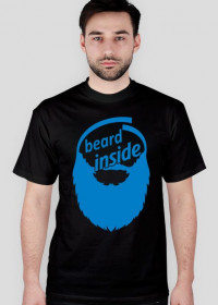 Koszulka - BEARD INSIDE - czarna