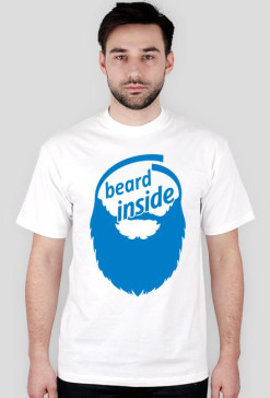Koszulka - BEARD INSIDE - Biała