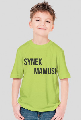 bluzka z napisem synek mamusi i synek tatusia