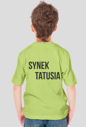 bluzka z napisem synek mamusi i synek tatusia