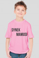 bluzka z napisem synek mamusi i synek tatusia