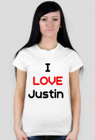 Koszulka fanów Justina (Biała)