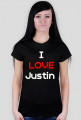 Koszulka fanów Justina (Czarna)