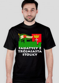Koszulka Fanatycy z Trójmiasta stolicy (czarna)