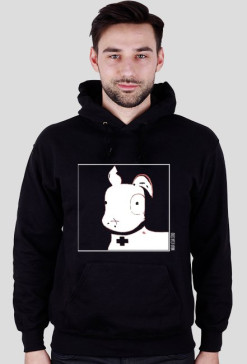Bluza Pies Max B/W (M) Czarna z kapturem