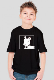 TShirt Pies Max B/W (Chłopiec) Czarna