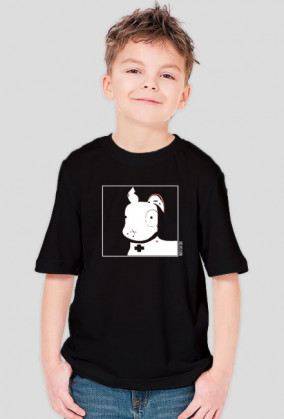 TShirt Pies Max B/W (Chłopiec) Czarna