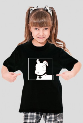 TShirt Pies Max B/W (Dziewczynka) Czarna