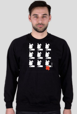 Bluza Pies Max 3x3 B/W (M) Czarna