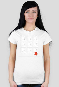TShirt Pies Max 3x3 B/W (K) Biała