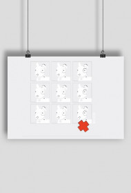 Plakat Pies Max 3x3 B/W