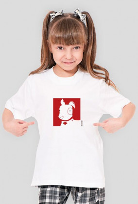 TShirt Pies Max (Dziewczynka) Biała