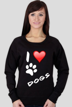 I LOVE DOGS BLACK T-SHIRT