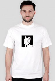 TShirt Pies Max B/W (M) Biała