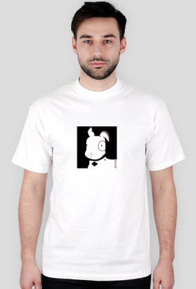 TShirt Pies Max B/W (M) Biała