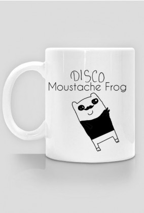 Disco Moustache Frog Kubek