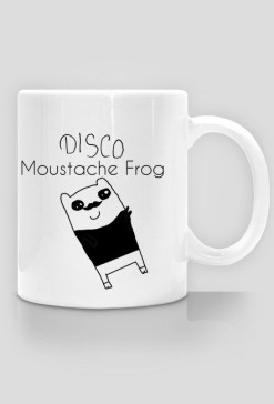 Disco Moustache Frog Kubek
