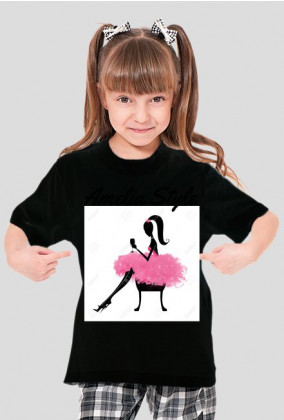 Koszulka dziewczęca-z logo sklepu