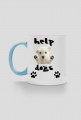 HELP DOGS CUP WHITE-BLUE WEST