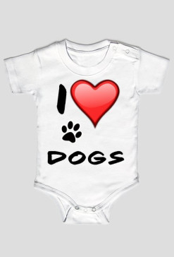 I LOVE DOGS BABY SLEEPERS